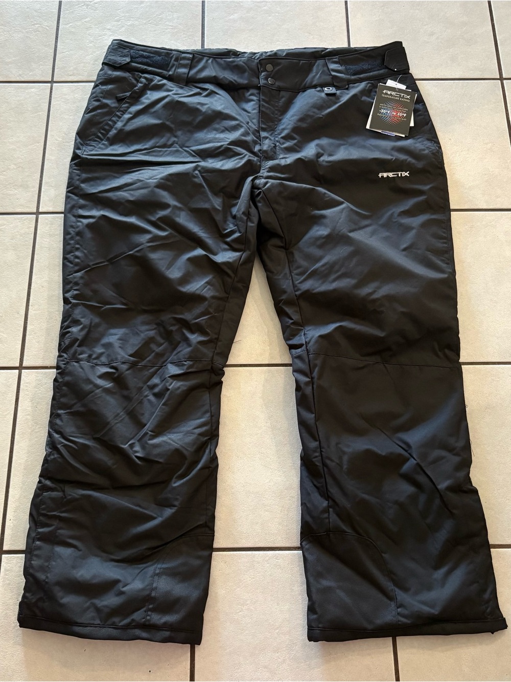 NEW ARCTIX Ski Snowboarding Snow Pants Women 3X / Men’s 2XL 32” Inseam Black